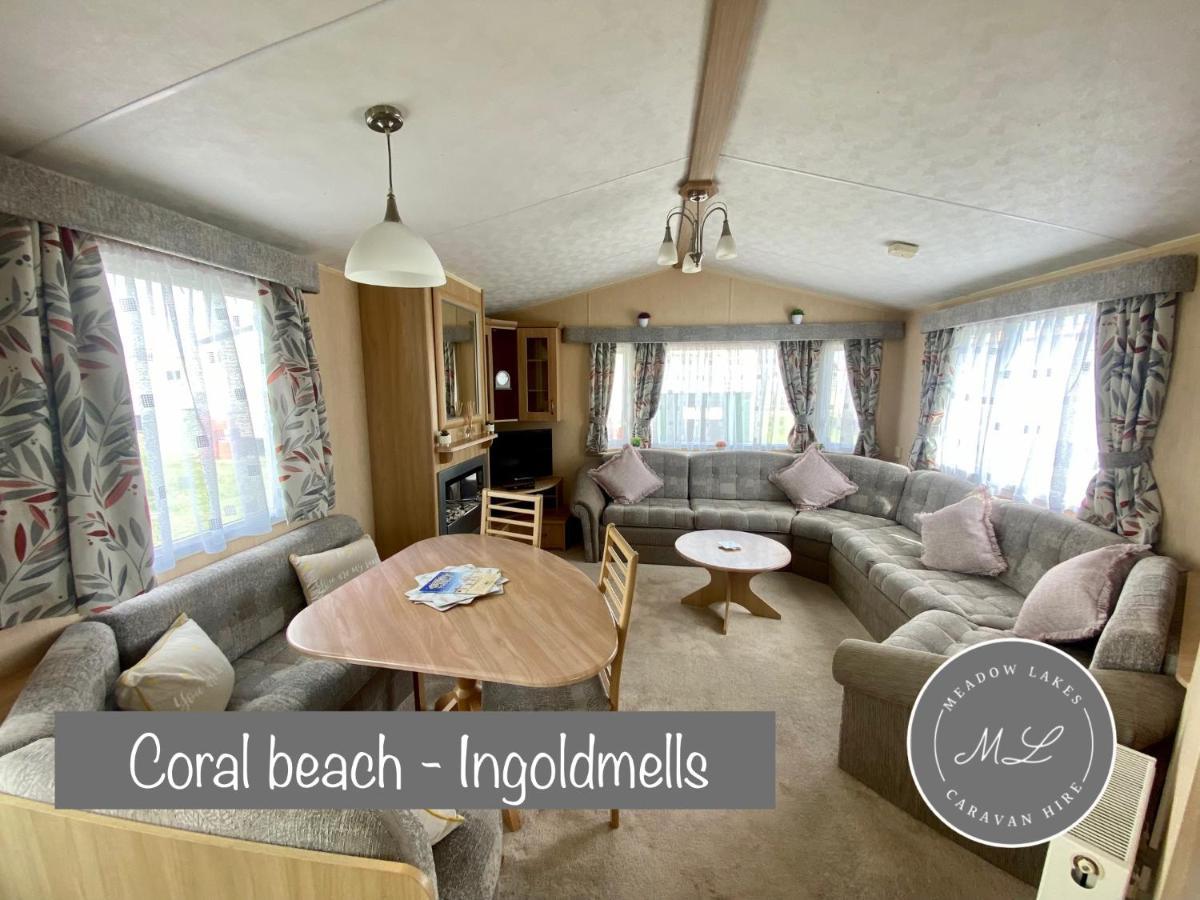 Coral Beach - Row 73 Van 2, Central Heating, Wifi, Bed Linen - Meadow Lakes Caravan & Lodge Hire Ingoldmells Exterior photo